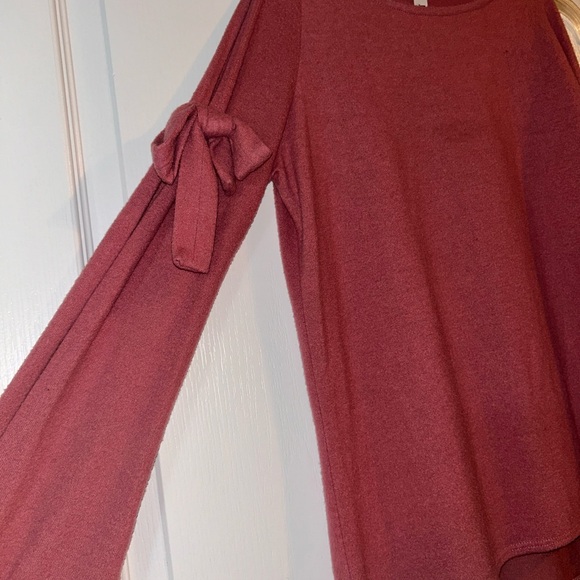 Pink Cold Shoulder Top - Picture 3 of 5